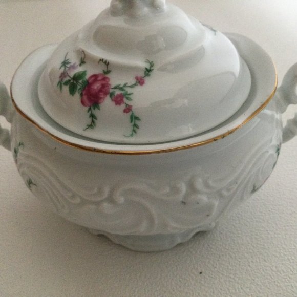 Royal Kent porcelain sugar bowl floral made in Poland - Picture 2 of 5